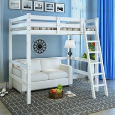 White High Sleeper Bunk Bed