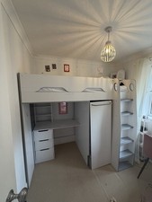 Happy Beds White Wooden High